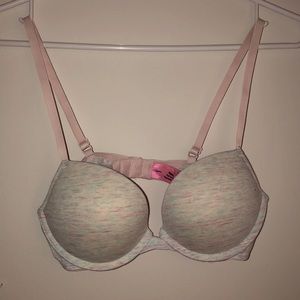 Multi coloured push up bra
